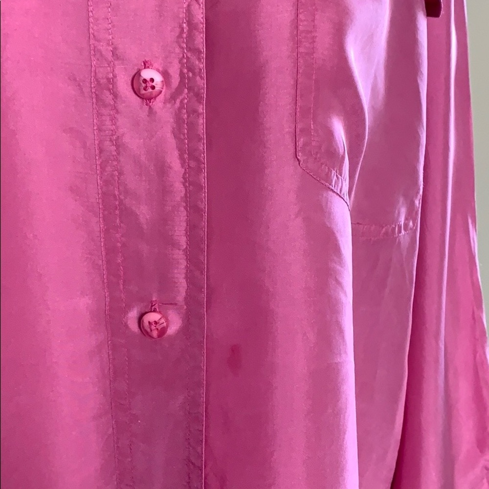 The Limited 100% Silk Button-Down Shirt For Women - Picture 8 of 8